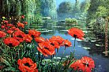 Peter Ellenshaw Springtime Red Poppies painting